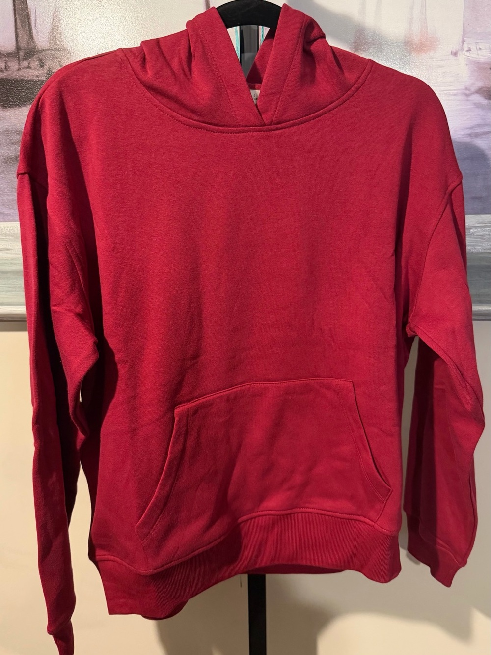 Zenana Fleece Kangaroo Pocket Hoodie